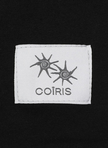 MUCENT X COIRIS SIGNATURE LOGO MIX HALF T (黑色）T-C1039