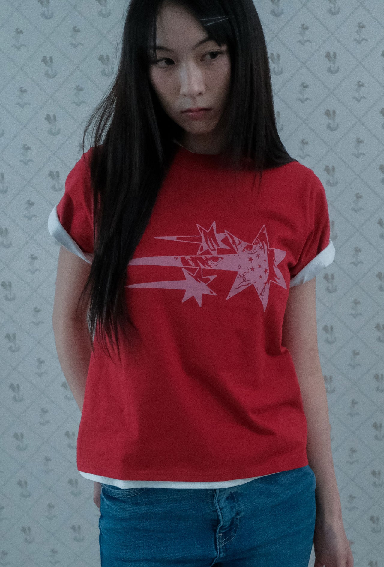 Niceghostclub -  ANIME STAR TEE 動漫星星T恤 [紅色] T-N219