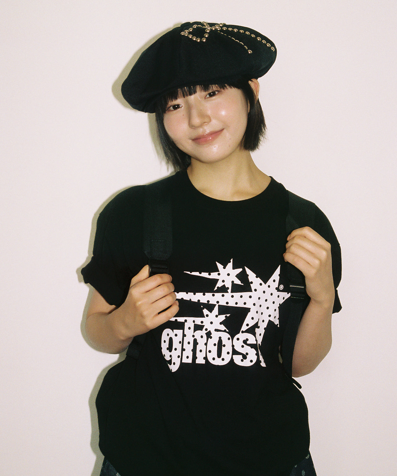 NICEGHOSTCLUB -  dot symbol tee [黑色] T-N1056