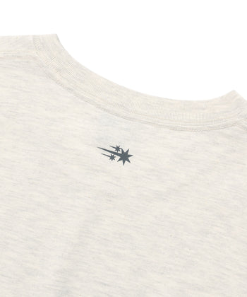 NICEGHOSTCLUB - 3STAR HALFTONE TEE 像素圖案T恤 [燕麥色] T-N230