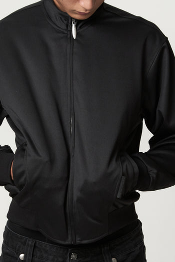JOBDATASHEET - Basic Slim-Fit Stand-Collar Jacket with Leather Patch D58