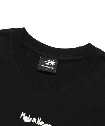 NICEGHOSTCLUB - TORNADO LOGO  PIGMENT TEE [黑色] T-N1020