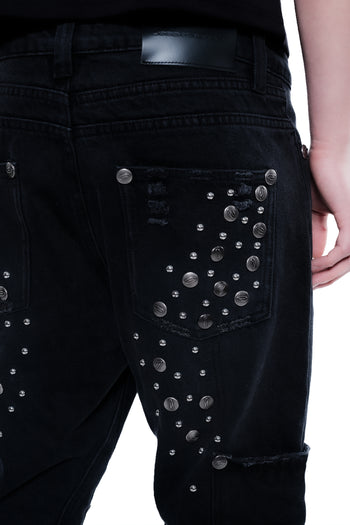 【GUBAN】Jobdatasheet Heavily Studded Jeans D35