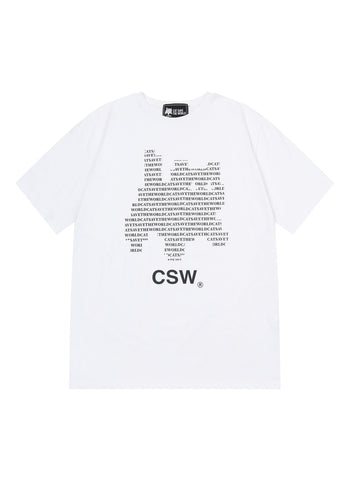 CSW - VASS LETTERING ART HALF T UNISEX T-C1003