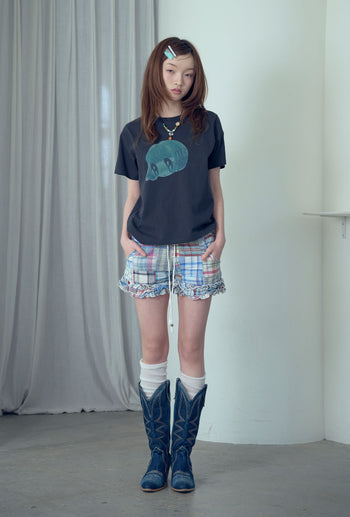 NICEGHOSTCLUB - BIG EYES DOLL TEE [炭灰]  T-N1022