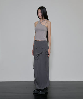FLARE UP - Braided Sleeveless 編織無袖衫 T-F1088 (灰色)