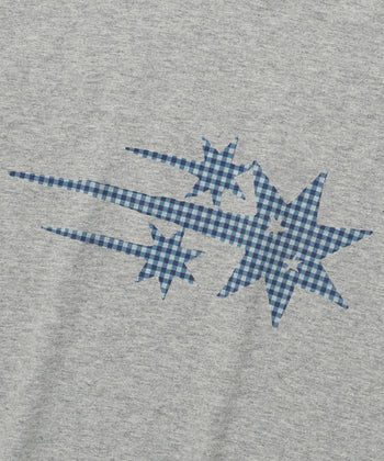 NICEGHOSTCLUB - RUSH 3STAR BASIC RINGER TEE 基本款圓領T恤 [淺灰色] T-N217