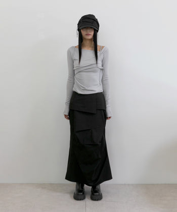 FLARE UP - Soi Draped Cap 垂褶帽 AC-F206 (黑色)