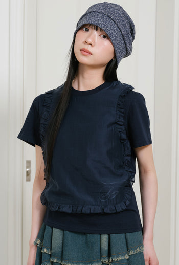 NICEGHOSTCLUB - ffats flower turban beanie [藍色] AC-N68