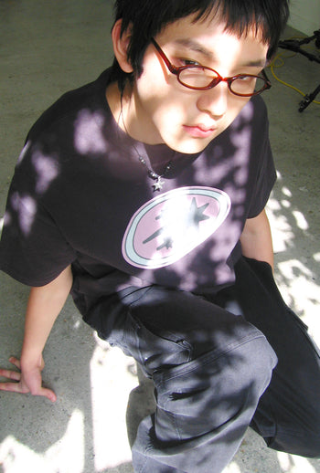 NICEGHOSTCLUB - OVAL 3STAR LOGO TEE 橢圓圖案T恤 [炭灰] T-N228