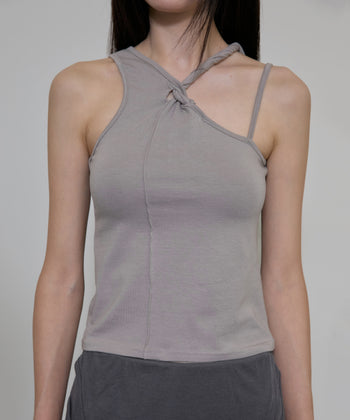 FLARE UP - Braided Sleeveless 編織無袖衫 T-F1088 (灰色)