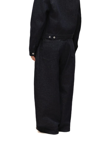 6CRAYON 11.3oz Wide-Leg Baggy Denim Pants 牛仔長褲 (深藍色) P-C159