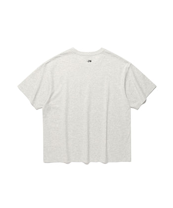 NICEGHOSTCLUB - OVAL 3STAR LOGO TEE 橢圓圖案T恤 [淺灰] T-N228