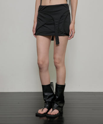 FLARE UP - 4-Layered Skirt 特殊四層裙 P-F209 (黑色)
