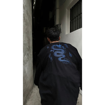 “ 𝗚𝘂𝗯𝗮𝗻 MADE " 龍年限定 龍騰印花 插畫 火焰 寬鬆 重磅 圓領 長袖