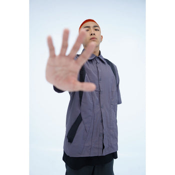 WBI 23SS  𝚔𝚗𝚒𝚏𝚎 𝚌𝚞𝚝 𝙼𝙰𝙳𝙴 𝚃𝚊𝚒𝚠𝚊𝚗刀割拼接軟殼襯衫 膠囊系列「時空者」最強補貨