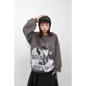 “MADE 𝗚𝘂𝗯𝗮𝗻 " 針織 韓國  膠片 迷因 復古 貓咪 90's 大學T