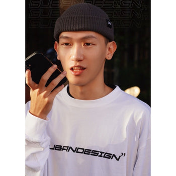 “MADE 𝗚𝘂𝗯𝗮𝗻" 𝗴𝘂𝗯𝗮𝗻𝗱𝗲𝘀𝗶𝗴𝗻 螺紋 重磅 𝗟𝗢𝗚𝗢 寬鬆 長袖 硬挺 衛衣