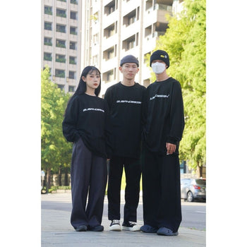 “MADE 𝗚𝘂𝗯𝗮𝗻" 𝗴𝘂𝗯𝗮𝗻𝗱𝗲𝘀𝗶𝗴𝗻 螺紋 重磅 𝗟𝗢𝗚𝗢 寬鬆 長袖 硬挺 衛衣