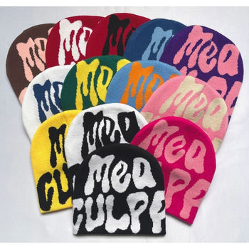 街頭 嘻哈 薄款 捲邊 時尚 字母 針織帽