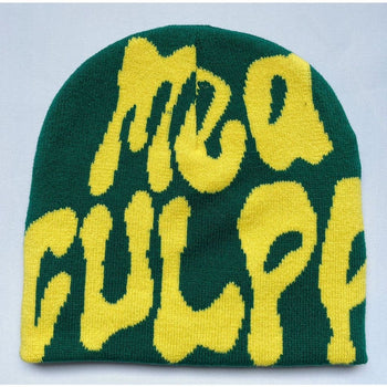 街頭 嘻哈 薄款 捲邊 時尚 字母 針織帽