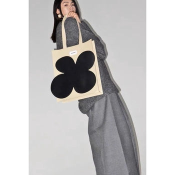 "FAKEROOM" 無性別 獨立設計師 升級版 小花 托特包 手提 藝術 綠色 原創