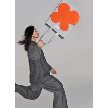 "FAKEROOM" 無性別 獨立設計師 升級版 小花 托特包 手提 藝術 綠色 原創