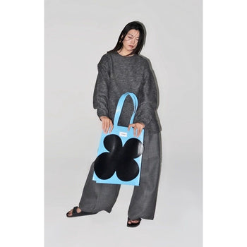 "FAKEROOM" 無性別 獨立設計師 升級版 小花 托特包 手提 藝術 綠色 原創