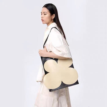 "FAKEROOM" 無性別 獨立設計師 升級版 小花 托特包 手提 藝術 綠色 原創