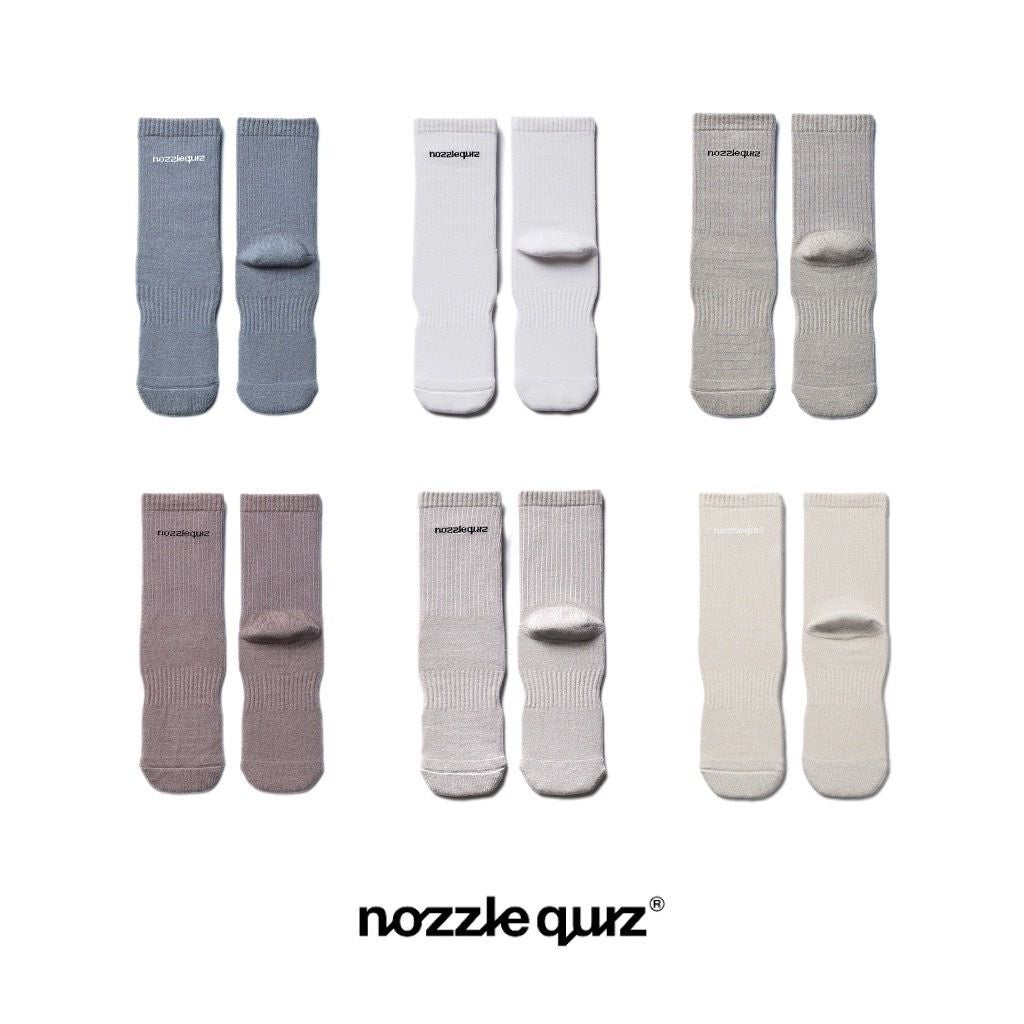 nozzle quiz® - Essential 素色 中筒 休閒襪 / 1