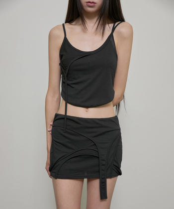 FLARE UP - 4-Layered Skirt 特殊四層裙 P-F209 (黑色)