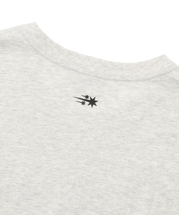 NICEGHOSTCLUB - OVAL 3STAR LOGO TEE 橢圓圖案T恤 [淺灰] T-N228