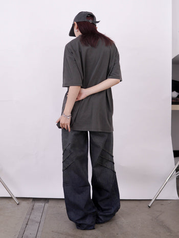 “MADE 𝗚𝘂𝗯𝗮𝗻 " Vintage 編輯部 用腦過度 爆頭處理 水洗 短T