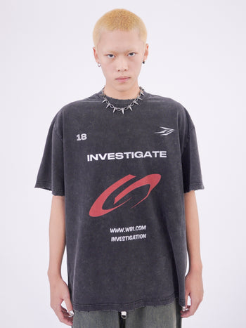 WBI 24SS SM-01 Underground Street Symbol Washed Short 短袖