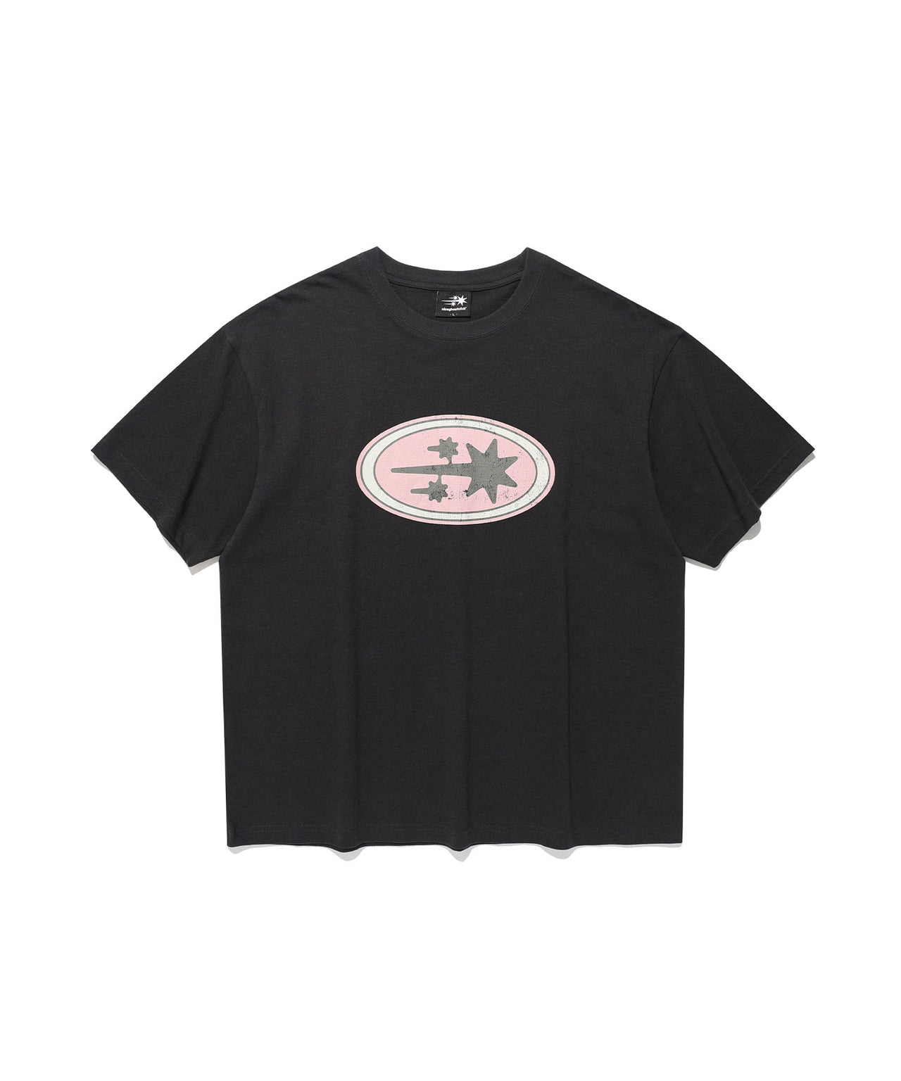 NICEGHOSTCLUB - OVAL 3STAR LOGO TEE 橢圓圖案T恤 [炭灰] T-N228