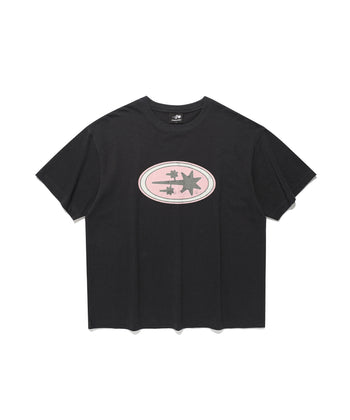 NICEGHOSTCLUB - OVAL 3STAR LOGO TEE 橢圓圖案T恤 [炭灰] T-N228