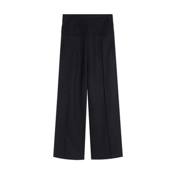 "49%" 皺褶 腰頭 寬鬆 設計感 西裝褲 蚊香褲 長褲