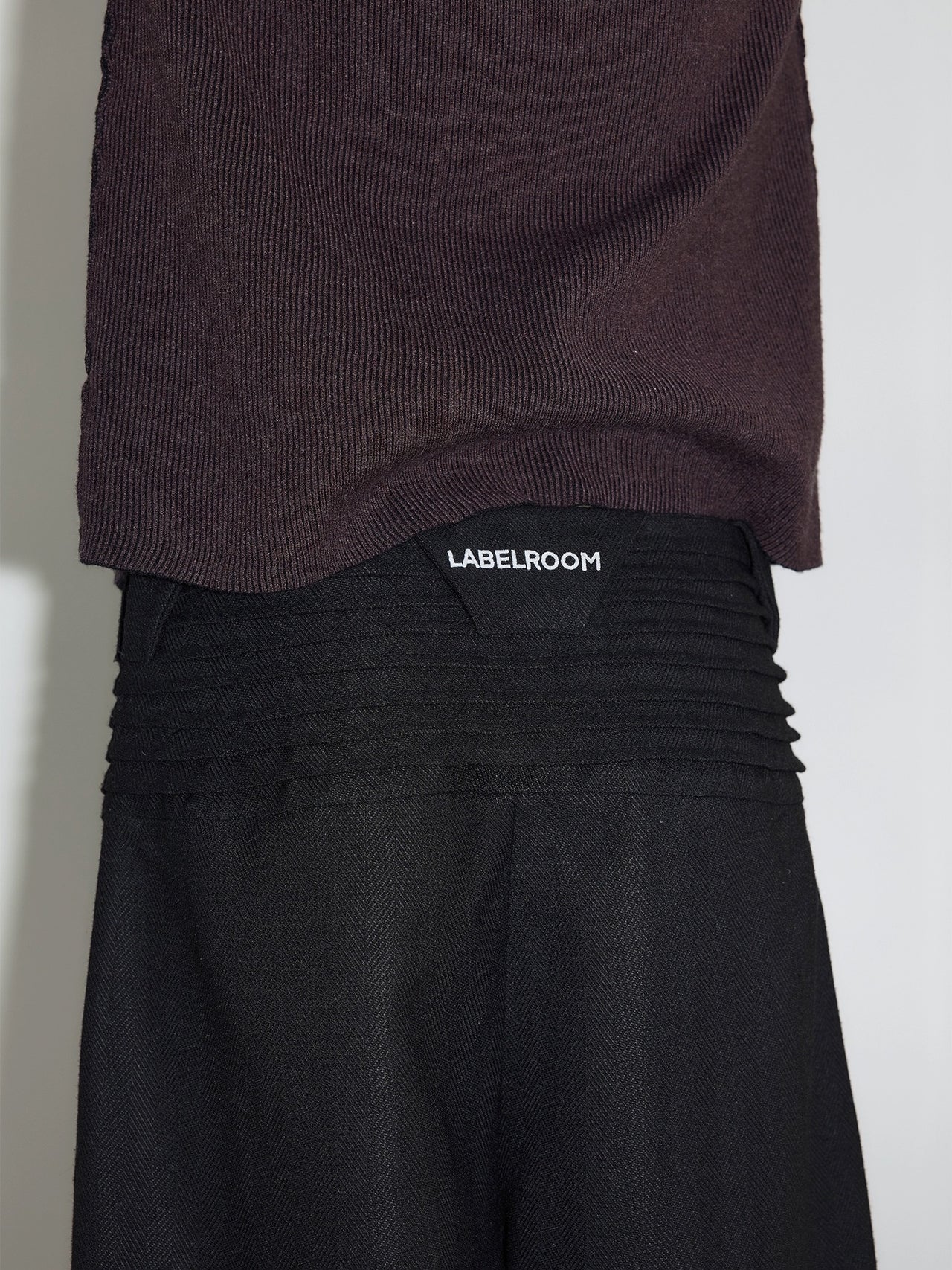 "49%" 皺褶 腰頭 寬鬆 設計感 西裝褲 蚊香褲 長褲