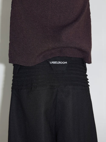 "49%" 皺褶 腰頭 寬鬆 設計感 西裝褲 蚊香褲 長褲