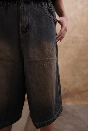 WBI® 24SS WP-01 / WBI Distressed Washed Shorts 七分褲