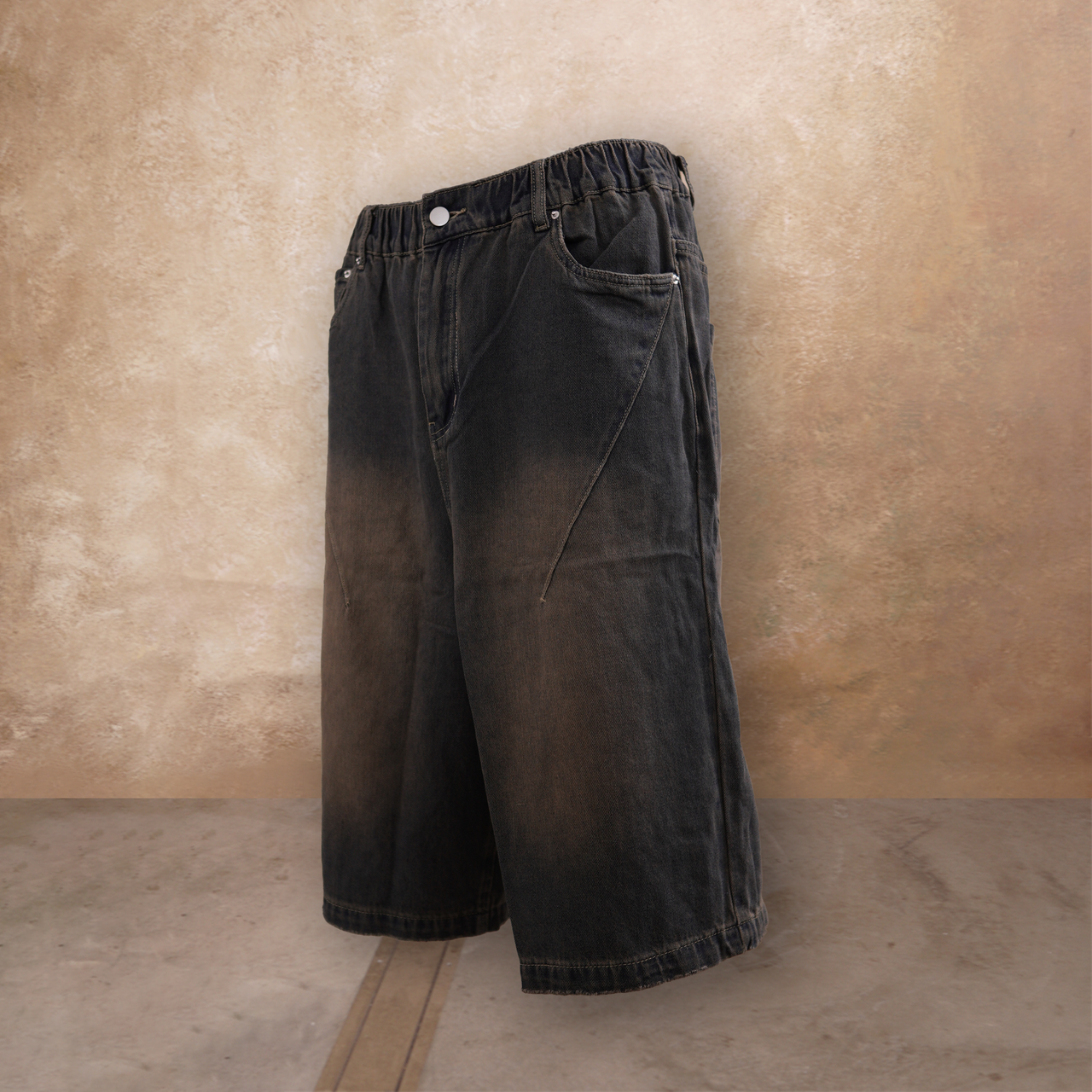 WBI® 24SS WP-01 / WBI Distressed Washed Shorts 七分褲