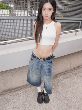 “MADE 𝗚𝘂𝗯𝗮𝗻 " 現貨 短款 短板 打底 吊帶 背心女 內搭 無袖 設計 背心 遮副乳