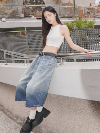 “MADE 𝗚𝘂𝗯𝗮𝗻 " 現貨 短款 短板 打底 吊帶 背心女 內搭 無袖 設計 背心 遮副乳