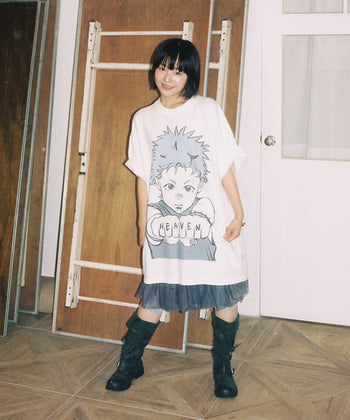 NICEGHOSTCLUB - FIST BOY BIG BIG TEE 拳頭男孩大號T恤 [白色] T-N216