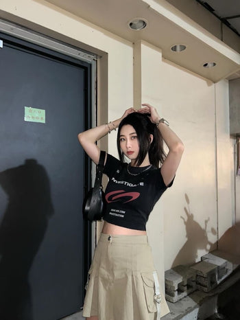 WBI 24SS SMG-01 Underground street sign women's washed 短袖