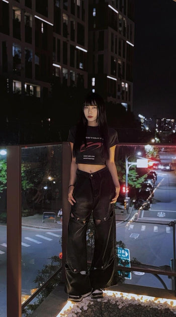 WBI 24SS SMG-01 Underground street sign women's washed 短袖