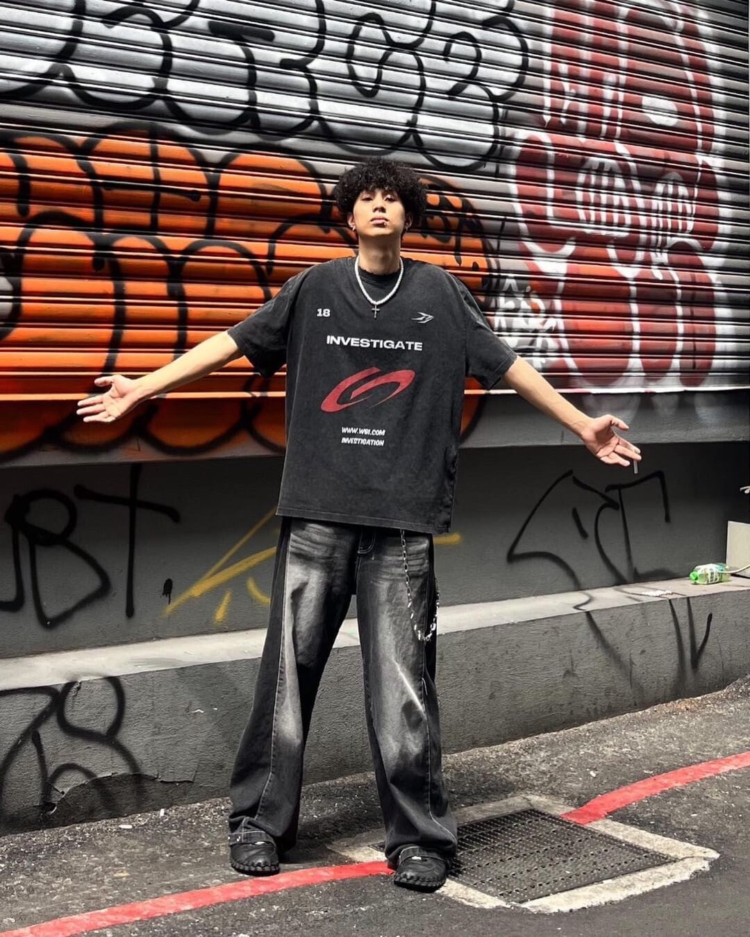 WBI 24SS SM-01 Underground Street Symbol Washed Short 短袖