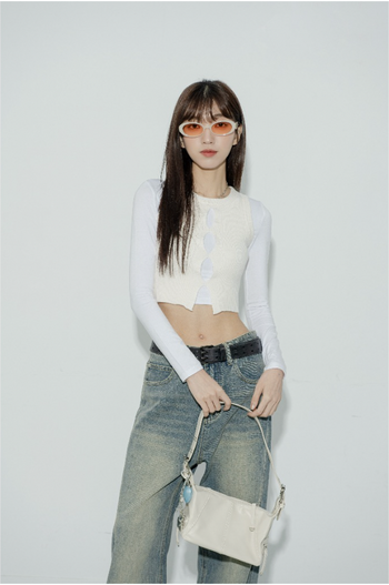 " SIMON " GC-2411 小心機 簍空 針織 背心