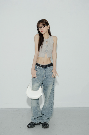 " SIMON " GC-2411 小心機 簍空 針織 背心