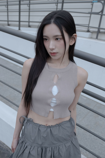 " SIMON " GC-2411 小心機 簍空 針織 背心